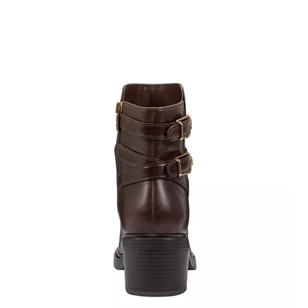 Marc Fisher Women's Marieta Block Heel Dress Booties Dark Brown - Picture 3 of 5